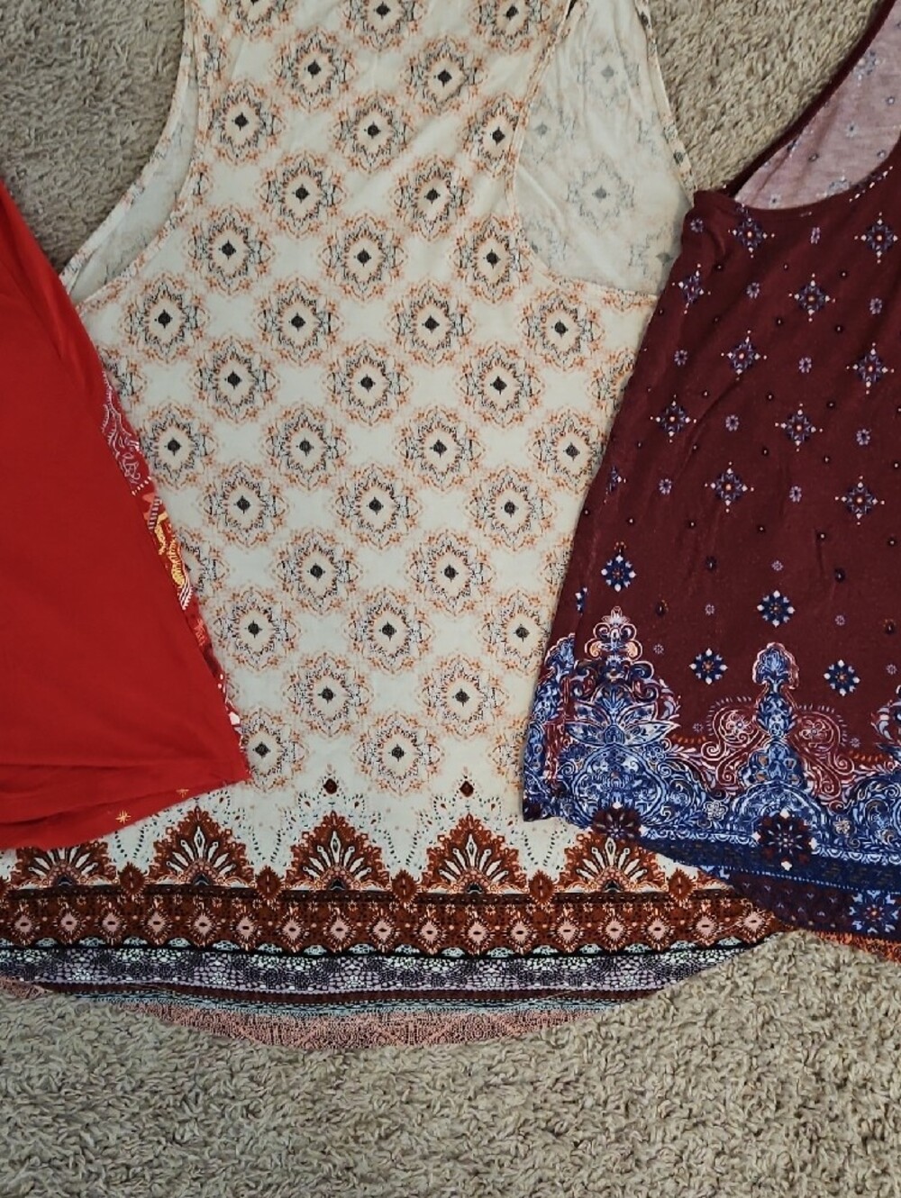 Mudd Racerback Patterned Tank Tops Set Indie Boho - Picture 13 of 16
